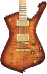 Guitarra electrica retro rock Ibanez Iceman IC420MFM CML - Caramel Burst Low Gloss