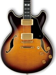 Guitarra eléctrica semi caja Ibanez John Scofield JSM100 VT Prestige Japan - Vintage sunburst vt