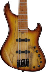 Bajo eléctrico de cuerpo sólido Ibanez Mode MDM1305 NAB 5-String - Natural Stained Amber Burst
