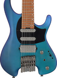 Guitarra eléctrica de 7 cuerdas Ibanez Q547 BMM Quest - Blue chameleon metallic matte