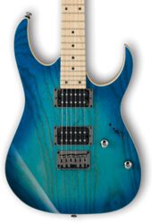 Guitarra eléctrica con forma de str. Ibanez RG421AHM BMT Standard - Blue moon burst