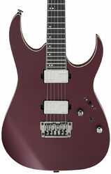 Guitarra eléctrica con forma de str. Ibanez RG5121 BCF Prestige Japan - Burgundy metallic flat