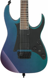 Guitarra eléctrica con forma de str. Ibanez RG631ALF BCM Axion Label - Blue chameleon