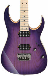 Guitarra eléctrica con forma de str. Ibanez RG652AHMFX RPB Prestige Japan - Royal plum burst