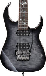 Guitarra eléctrica de 7 cuerdas Ibanez IBANEZ Made In Japan J.Custom RG8527 BRE 7-String - Black rutile