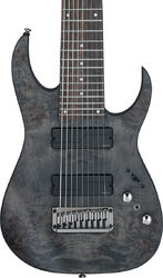 Guitarra electrica de 8 y 9 cuerdas Ibanez RG9PB TGF Axe Design Lab 9-String - Transparent grey flat