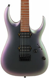 Guitarra eléctrica con forma de str. Ibanez RGA42EX BAM Standard - Black aurora burst matte