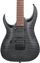 Guitarra eléctrica con forma de str. Ibanez RGA42FML Standard LH - Transparent grey flat