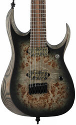 Guitarra eléctrica barítono  Ibanez RGD71ALPA CKF Axion Label - Charcoal burst black