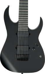 Guitarra eléctrica de 7 cuerdas Ibanez RGIXL7 BKF Iron Label - Black flat