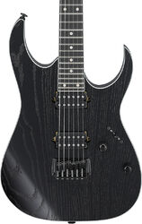 Guitarra eléctrica con forma de str. Ibanez Prestige Japan RGR662AHBF WK - weathered black