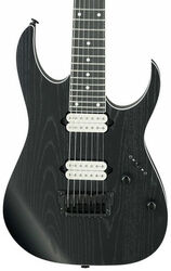 Guitarra eléctrica de 7 cuerdas Ibanez RGR752AHBF WK 7-String Prestige Japan - Weathered black
