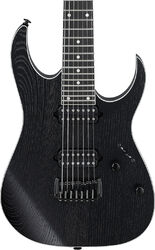 Guitarra eléctrica con forma de str. Ibanez Prestige Japan RGR762AHBF WK 7-String - weathered black