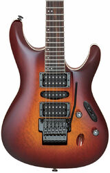 Guitarra eléctrica con forma de str. Ibanez S6570SK STB Prestige Japan - Sunset burst