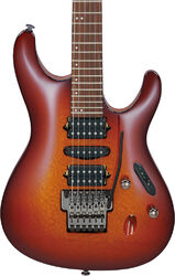 Guitarra eléctrica con forma de str. Ibanez Prestige Japan S6670SK STB - SUNSET BURST