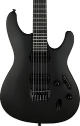 Guitarra eléctrica con forma de str. Ibanez Iron Label S721RB BKF - black flat