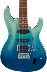 Guitarra eléctrica con forma de str. Ibanez Standard SA260FM BRG - Blue reef gradation