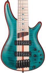 Bajo eléctrico de cuerpo sólido Ibanez Premium SR1426B CGL 6-String - Caribbean Green