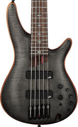 Bajo eléctrico de cuerpo sólido Ibanez Premium SR1455DW TGF 5-String - Transparent Gray Flat