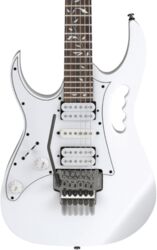 Guitarra electrica para zurdos Ibanez Steve Vai JEM-JR Signature Gaucher - White