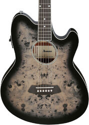 Guitarra folk Ibanez Talman TCY10PA BKB - Transparent Brown Black Burst