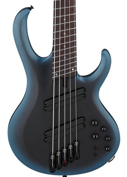 Bajo eléctrico de cuerpo sólido Ibanez Workshop BTB605MS MAM 5-String - Midnight Arctic Ocean Matte