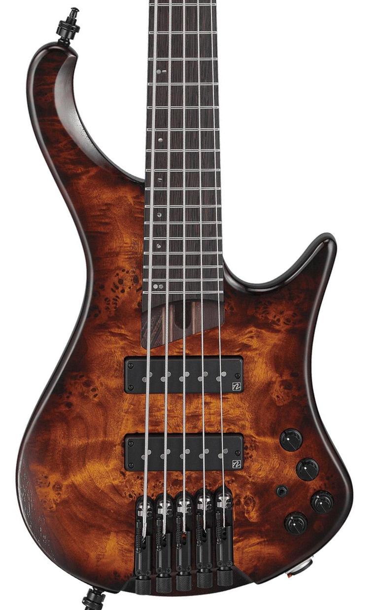 Bajo eléctrico de viaje Ibanez EHB1505S DEL Workshop 5-String - Dragon eye burst low gloss