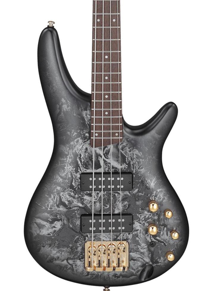 Bajo eléctrico de cuerpo sólido Ibanez SR300EDX BZM Standard - Black ice frozen matte