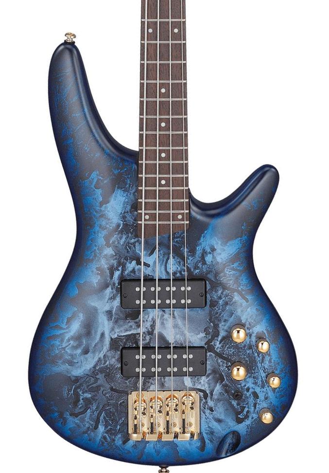 Bajo eléctrico de cuerpo sólido Ibanez SR300EDX CZM Standard - Cosmic blue frozen matte