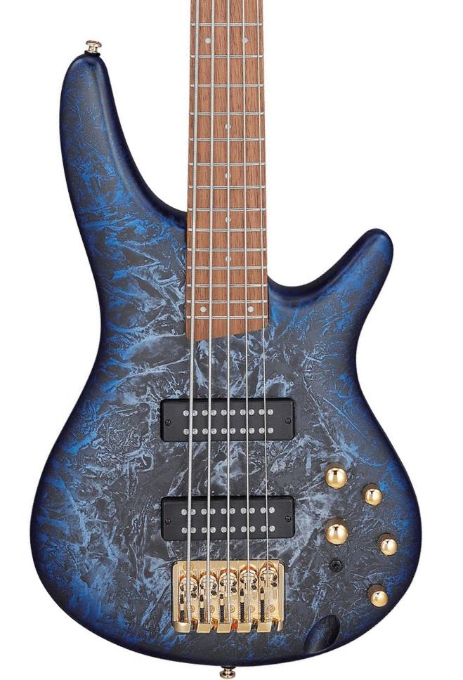 Bajo eléctrico de cuerpo sólido Ibanez SR300EDX CZM 5-String Standard - Cosmic blue frozen matte