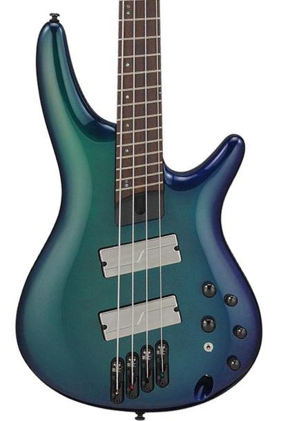 Bajo eléctrico de cuerpo sólido Ibanez Workshop SRMS720 BCM - Blue Chameleon