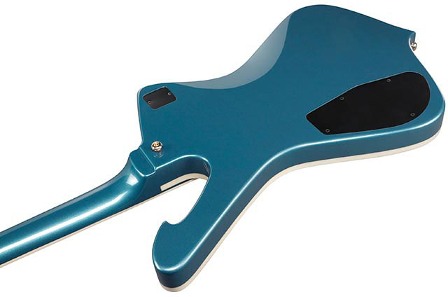 Ibanez Ic420 Abm Iceman 2h Ht Jat - Antique Blue Metallic - Guitarra electrica retro rock - Variation 3