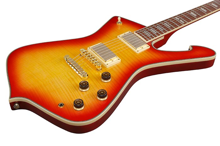 Ibanez Ic420fm Crs Iceman 2h Ht Jat - Cherry Sunburst - Guitarra electrica retro rock - Variation 2