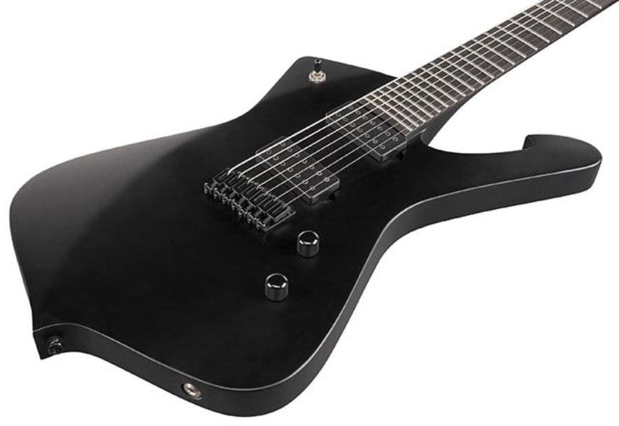 Ibanez Ictb721 Bkf Iceman Iron Label 7c Hh Dimarzio Ht Eb - Black Flat - Guitarra eléctrica de 7 cuerdas - Variation 2