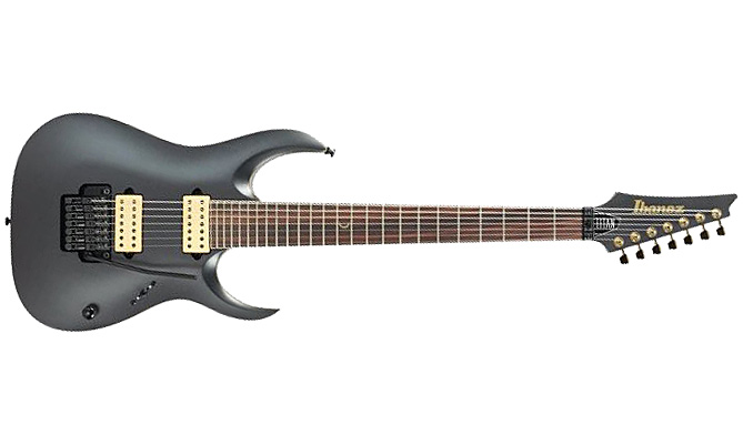 Ibanez Jake Bowen Jbm27 Signature 7c 2h Fr Rw - Black Flat - Guitarra eléctrica con forma de str. - Variation 1