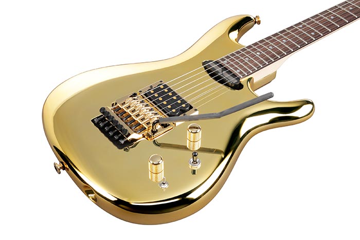 Ibanez Joe Satriani Js1gd Jap Signature 1h Sustainiac Fr Rw - Gold - Guitarra eléctrica con forma de str. - Variation 2