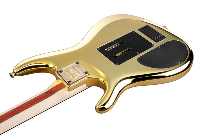 Ibanez Joe Satriani Js1gd Jap Signature 1h Sustainiac Fr Rw - Gold - Guitarra eléctrica con forma de str. - Variation 3