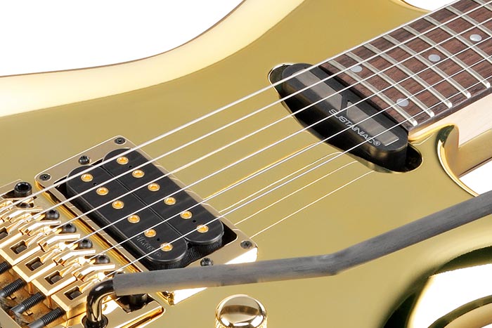 Ibanez Joe Satriani Js1gd Jap Signature 1h Sustainiac Fr Rw - Gold - Guitarra eléctrica con forma de str. - Variation 4
