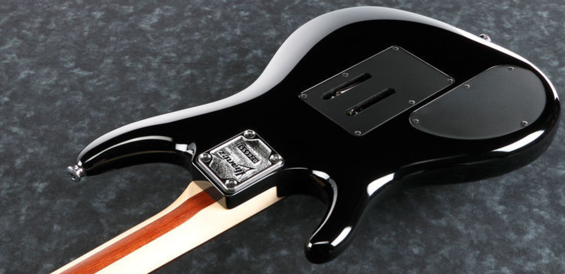 Ibanez Joe Satriani Js2450 Mcb Prestige Japan  Hh Dimarzio Fr Rw - Muscle Car Black - Guitarra eléctrica con forma de str. - Variation 3