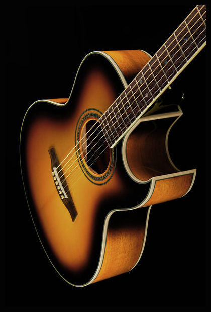 Ibanez Joe Satriani Jsa5 Vb Cw Epicea Acajou Rw - Vintage Sunburst - Guitarra acústica & electro - Variation 4