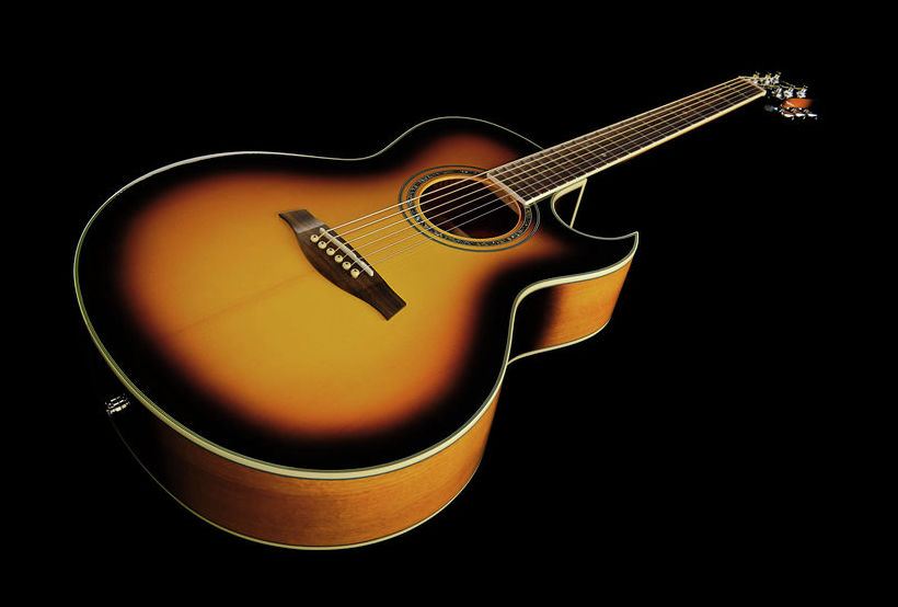 Ibanez Joe Satriani Jsa5 Vb Cw Epicea Acajou Rw - Vintage Sunburst - Guitarra acústica & electro - Variation 7