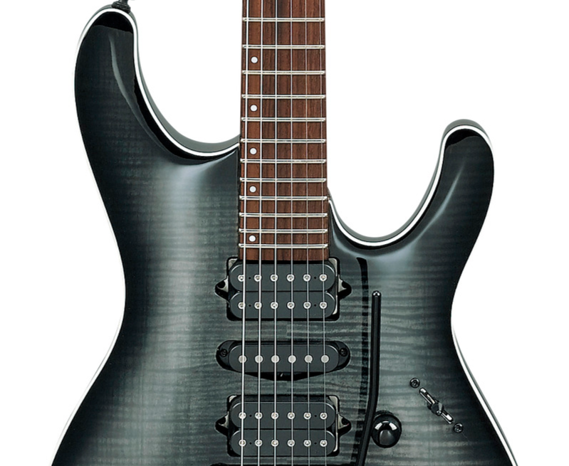 Ibanez Kiko Loureiro Kiko10bp Tgb Premium Signature Hsh Fr Pp - Trans Gray Burst - Guitarra eléctrica con forma de str. - Variation 2