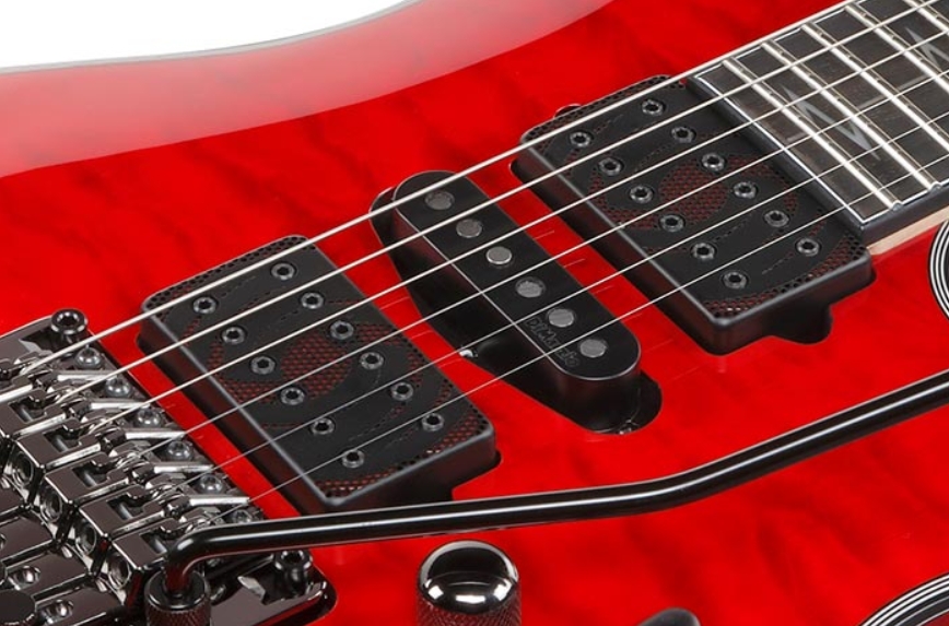 Ibanez Nita Strauss Jiva10r Trc Signature Hsh Dimarzio Fr Eb - Torch Red - Guitarra eléctrica con forma de str. - Variation 3