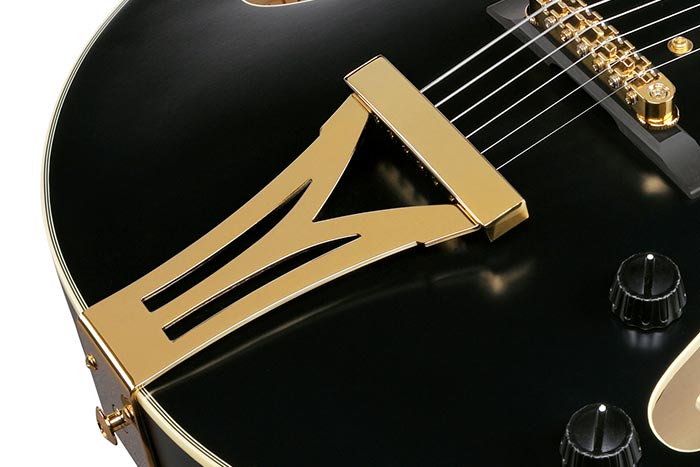 Ibanez Pat Metheny Pm3c Bkl Signature 1s Ht Eb - Black Low Gloss - Guitarra elécrica Jazz cuerpo acústico - Variation 4