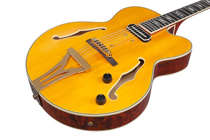 Ibanez Pat Metheny Pm3c Nal Signature 1s Ht Eb - Natural Amber Low Gloss - Guitarra elécrica Jazz cuerpo acústico - Variation 2