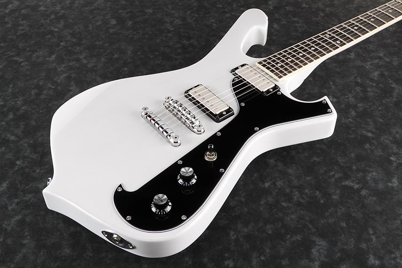 Ibanez Paul Gilbert Frm200 Whb Signature Hh Ht Eb - Aged White Blonde - Guitarra eléctrica de autor - Variation 1