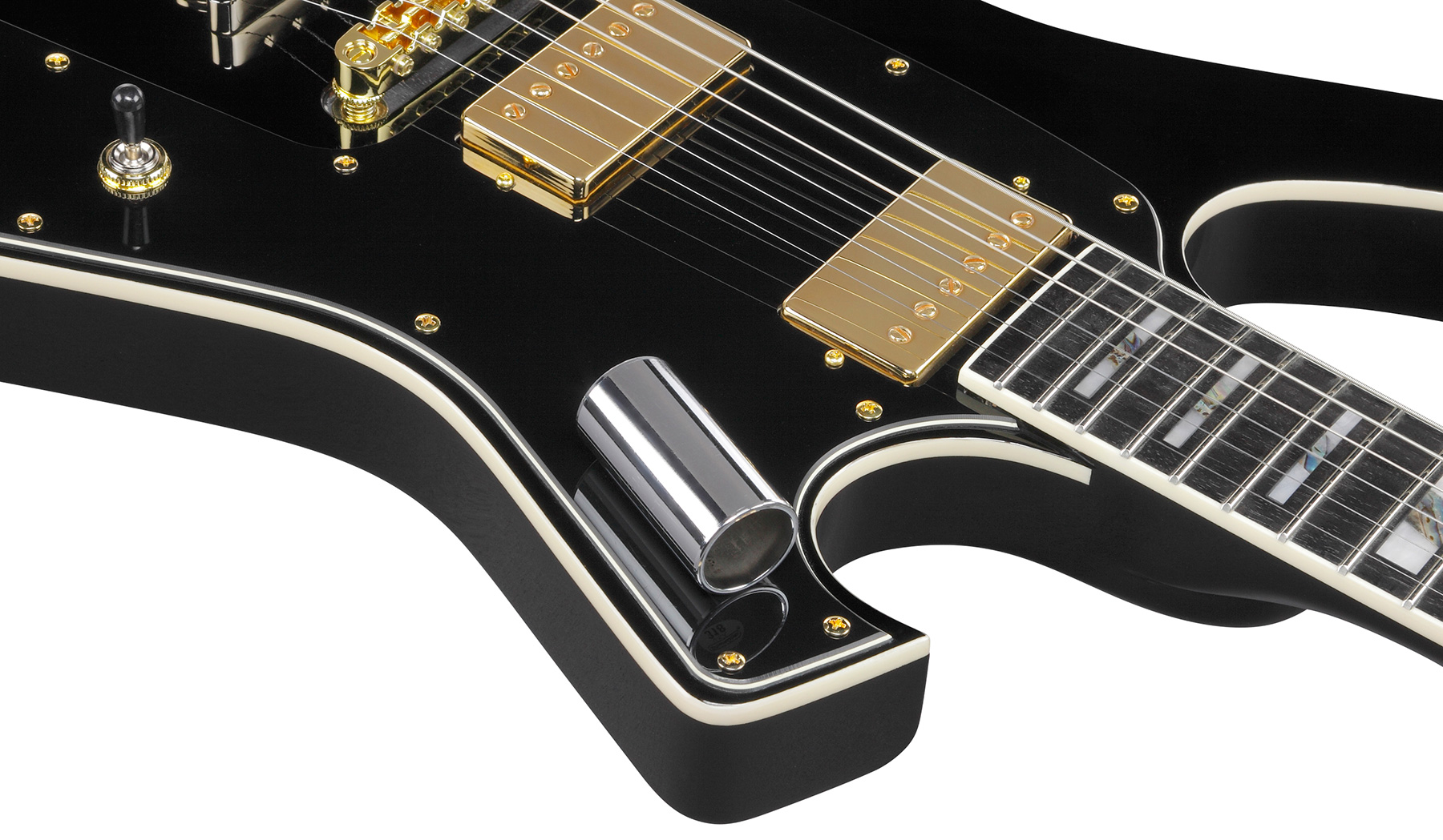 Ibanez Paul Gilbert Frm350 Bk Signature 2h Ht Eb - Black - Guitarra eléctrica de autor - Variation 3