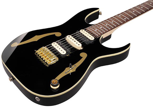 Ibanez Paul Gilbert Pgm50 Bk Premium Signature Hsh Dimarzio Ht Rw - Black - Guitarra eléctrica de autor - Variation 2