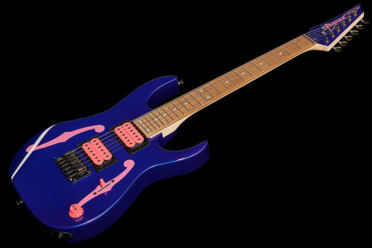 Ibanez Paul Gilbert Pgmm11 Jb Signature 3/4 Hh Ht Jat - Jewel Blue - Guitarra eléctrica para niños - Variation 1