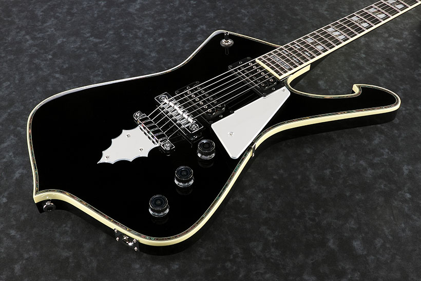Ibanez Paul Stanley Ps10 Bk Japon Signature Hh Seymour Duncan Ht Eb - Black - Guitarra electrica metalica - Variation 3